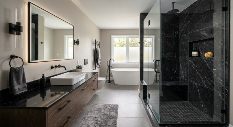 Granite Shower Installation in Lenawee County, MI